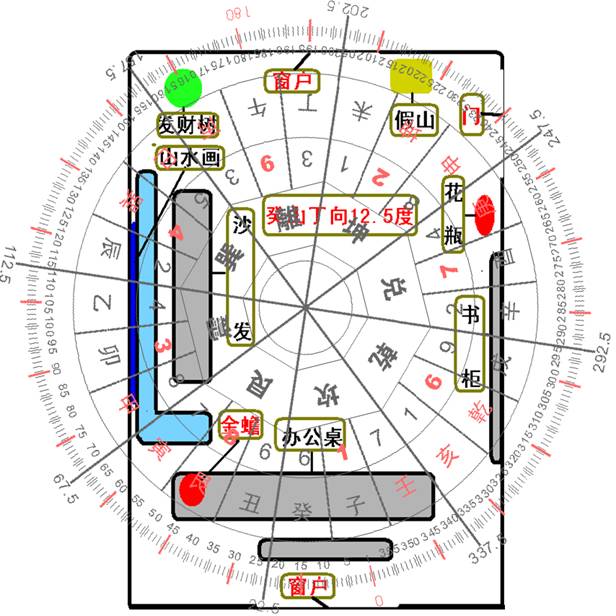 全新坎宅风水宝图，指引家居幸福吉兆解析